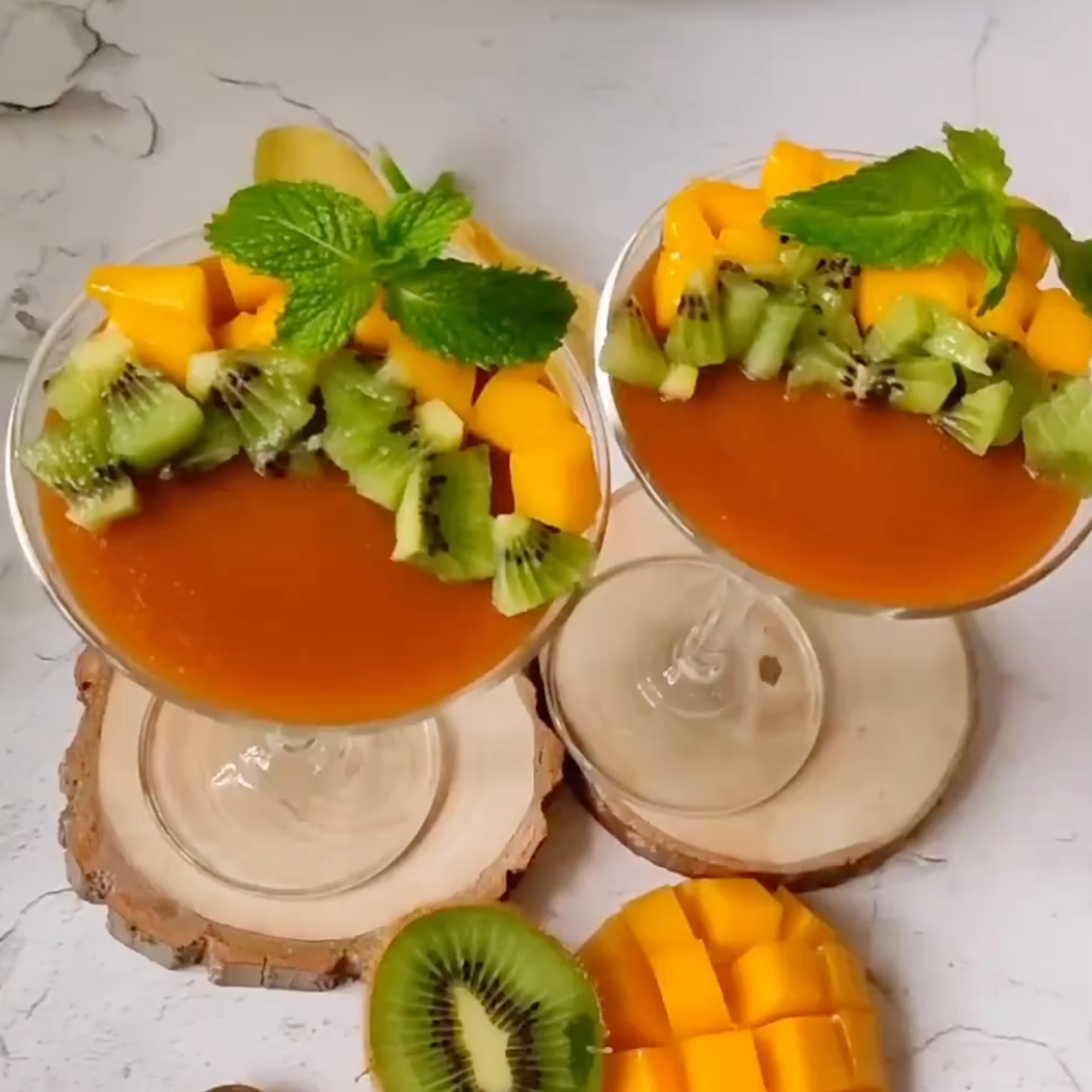 Coconut Mango Panna Cotta