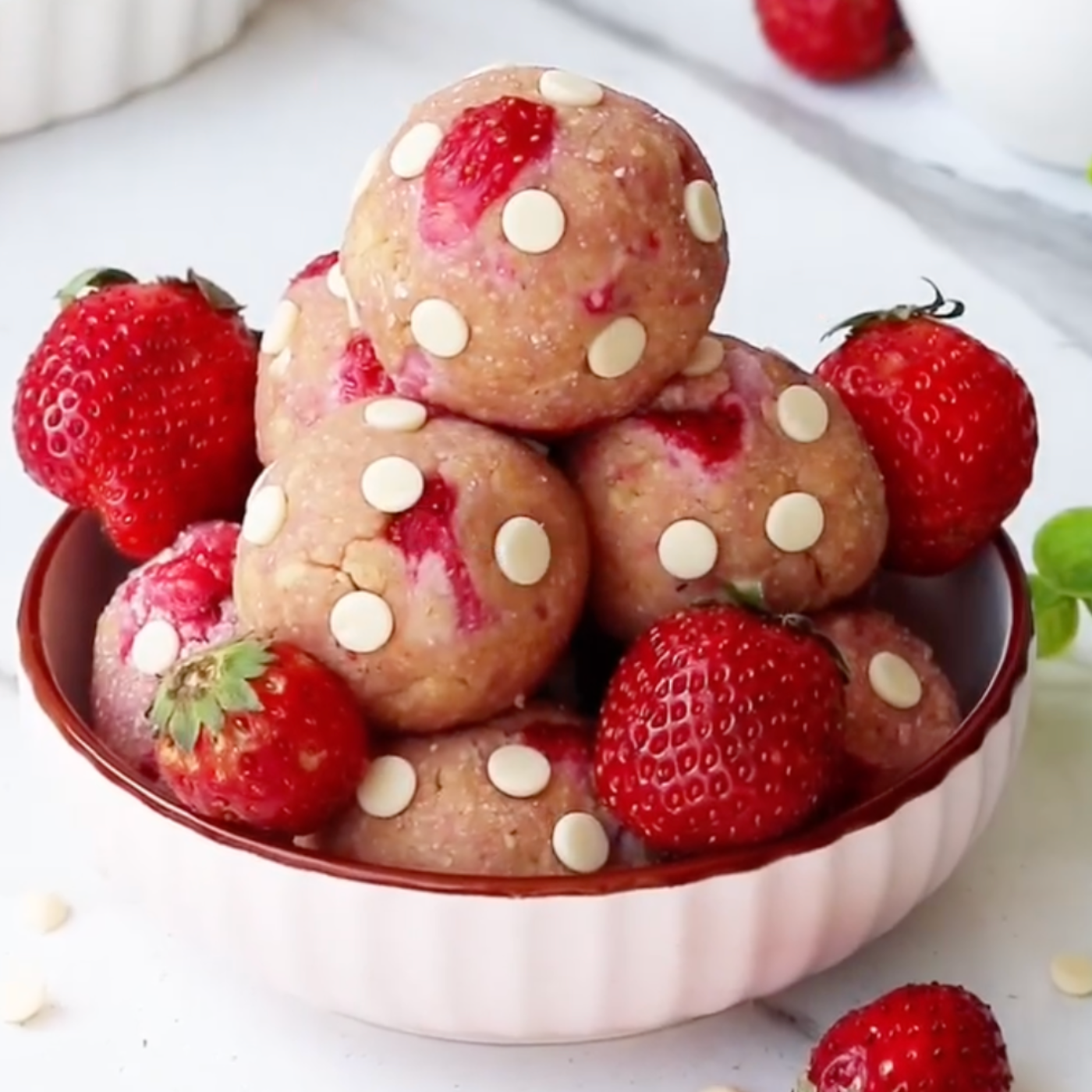 Strawberry Protein Bites Recipe