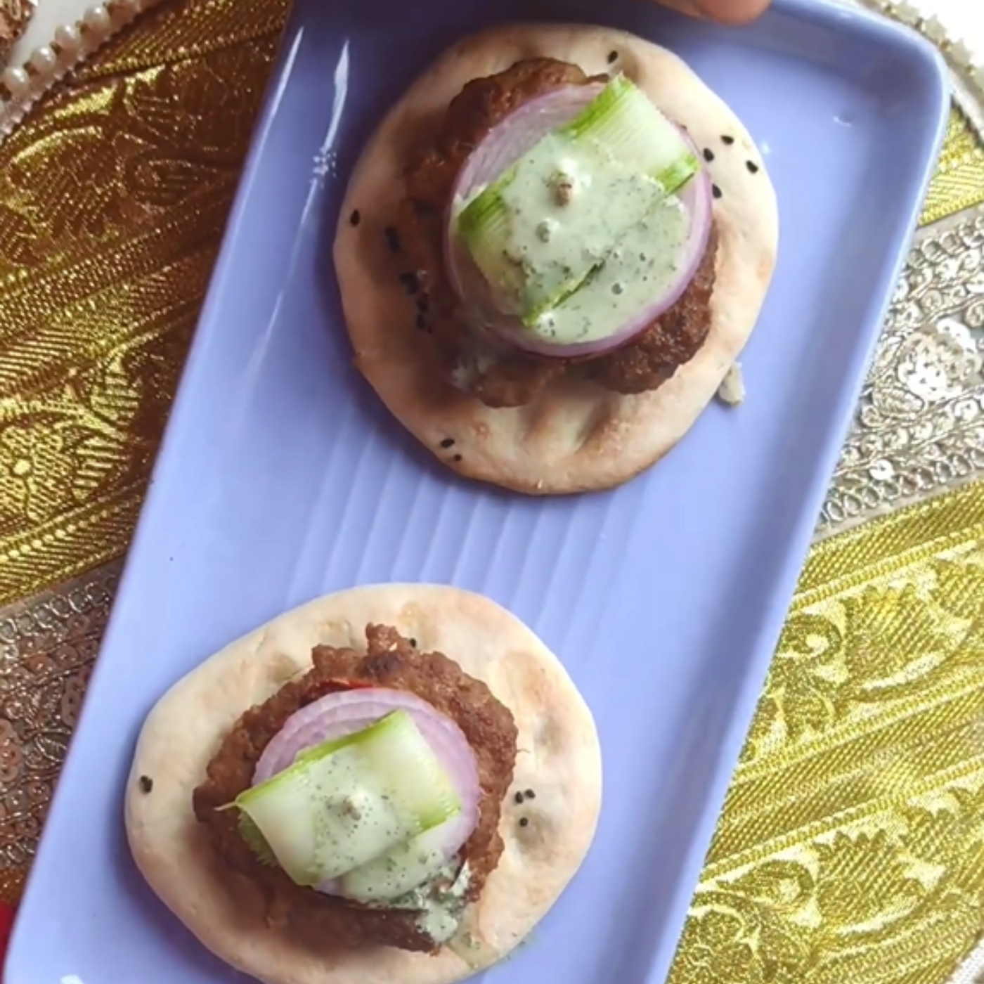 Gluten free naan sliders