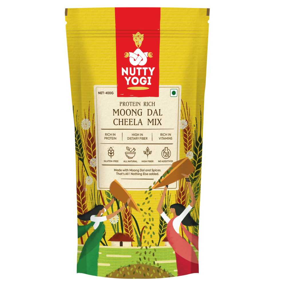 Nutty Yogi Moong Dal Cheela Mix - 400g