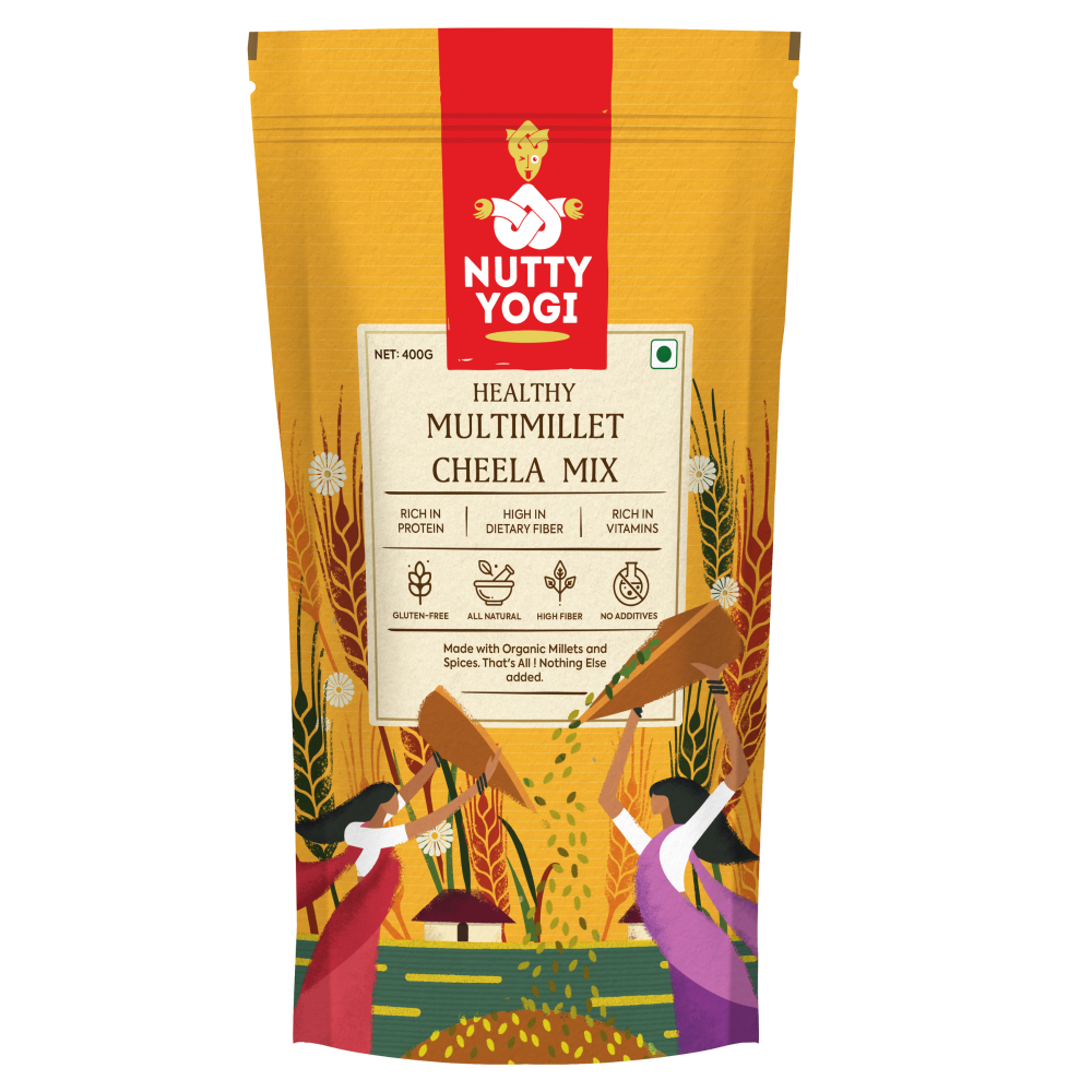 Nutty Yogi Multimillet Cheela Mix - 400g