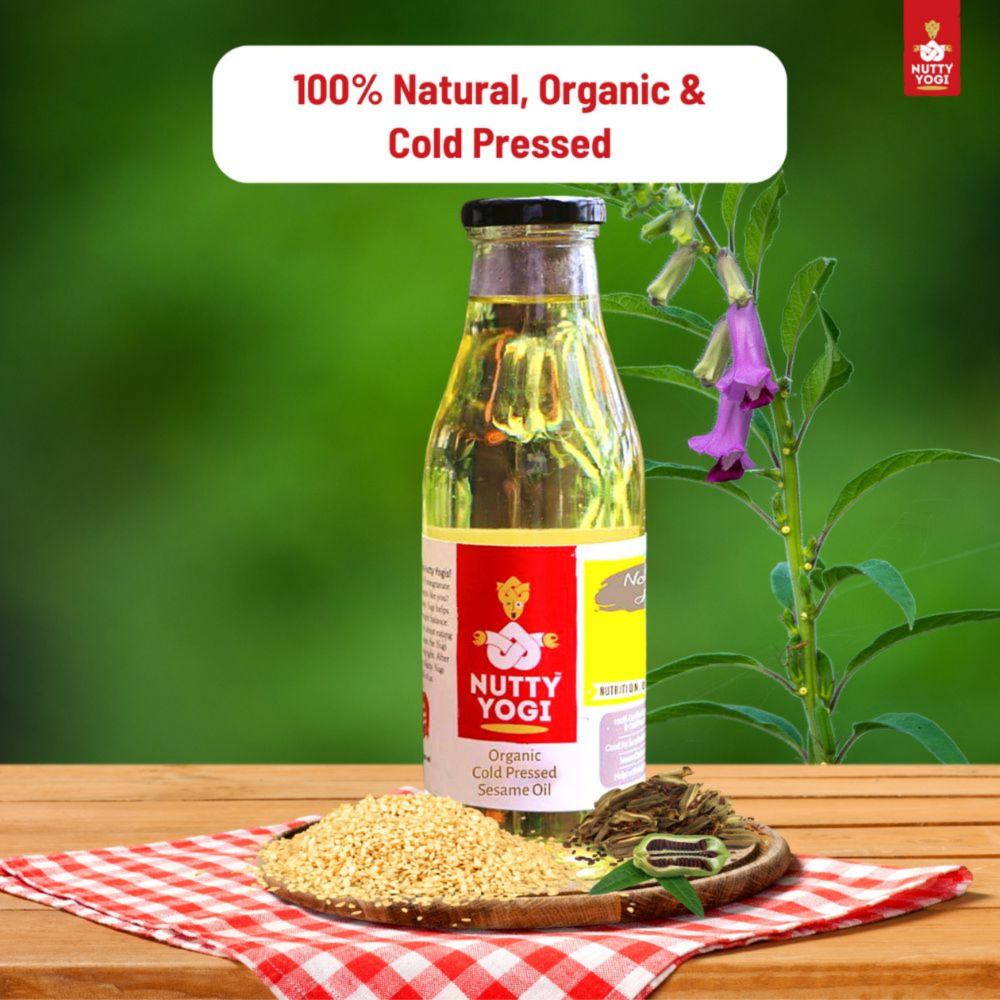 Nutty Yogi Organic Cold Pressed Sesame Oil 500ml