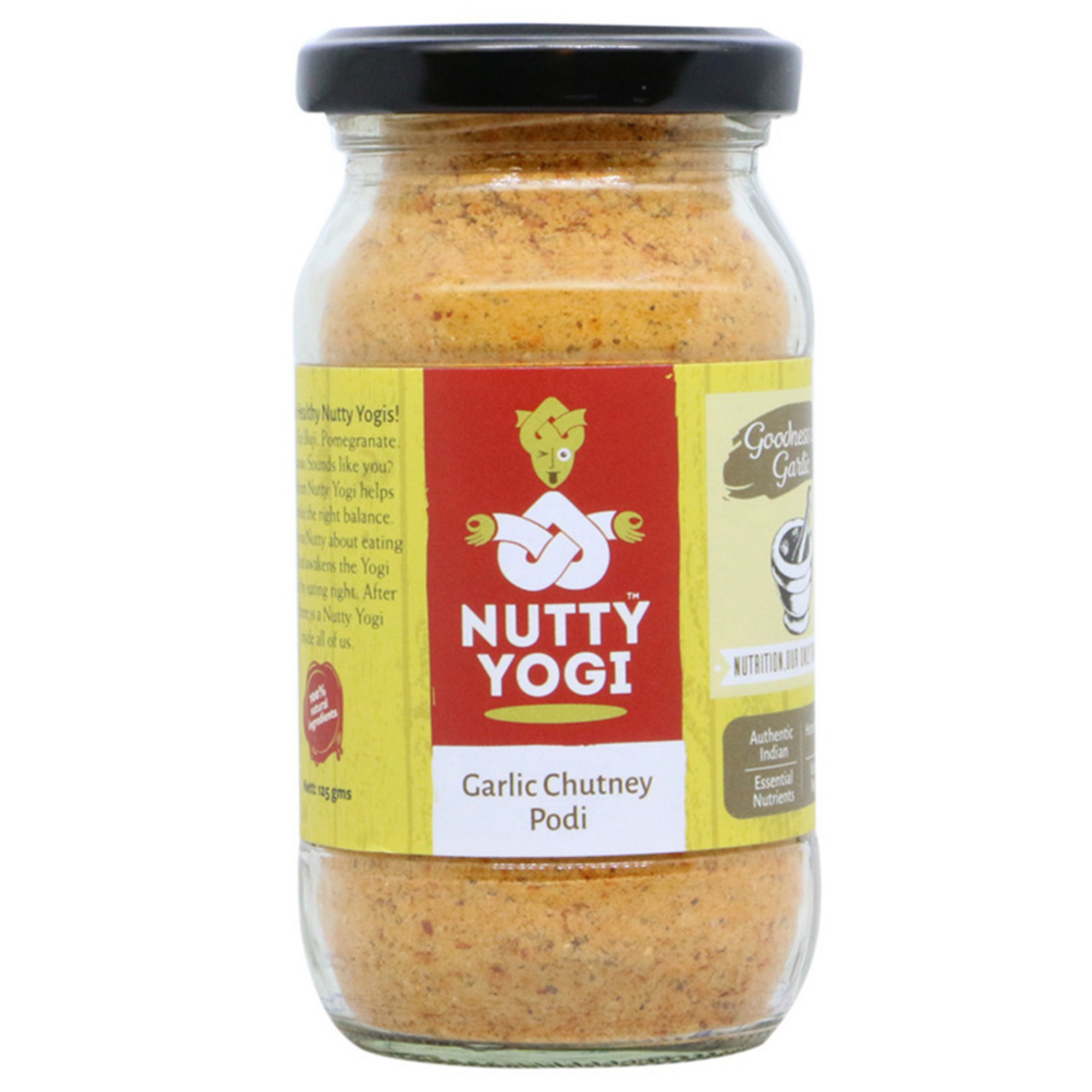 Nutty Yogi Garlic Chutney Podi 125gm