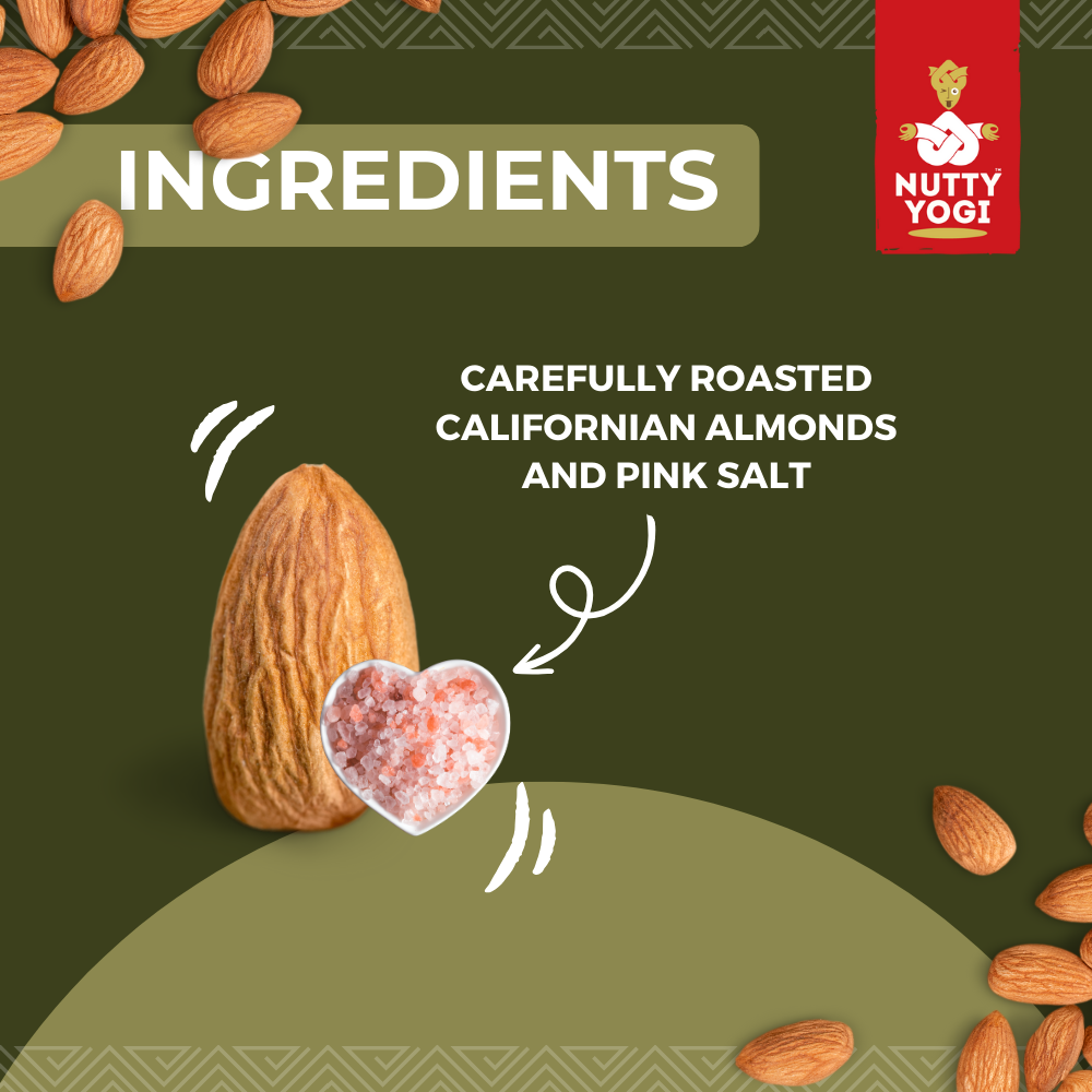 Nutty Yogi Healthy Treat Roasted Salted Almonds