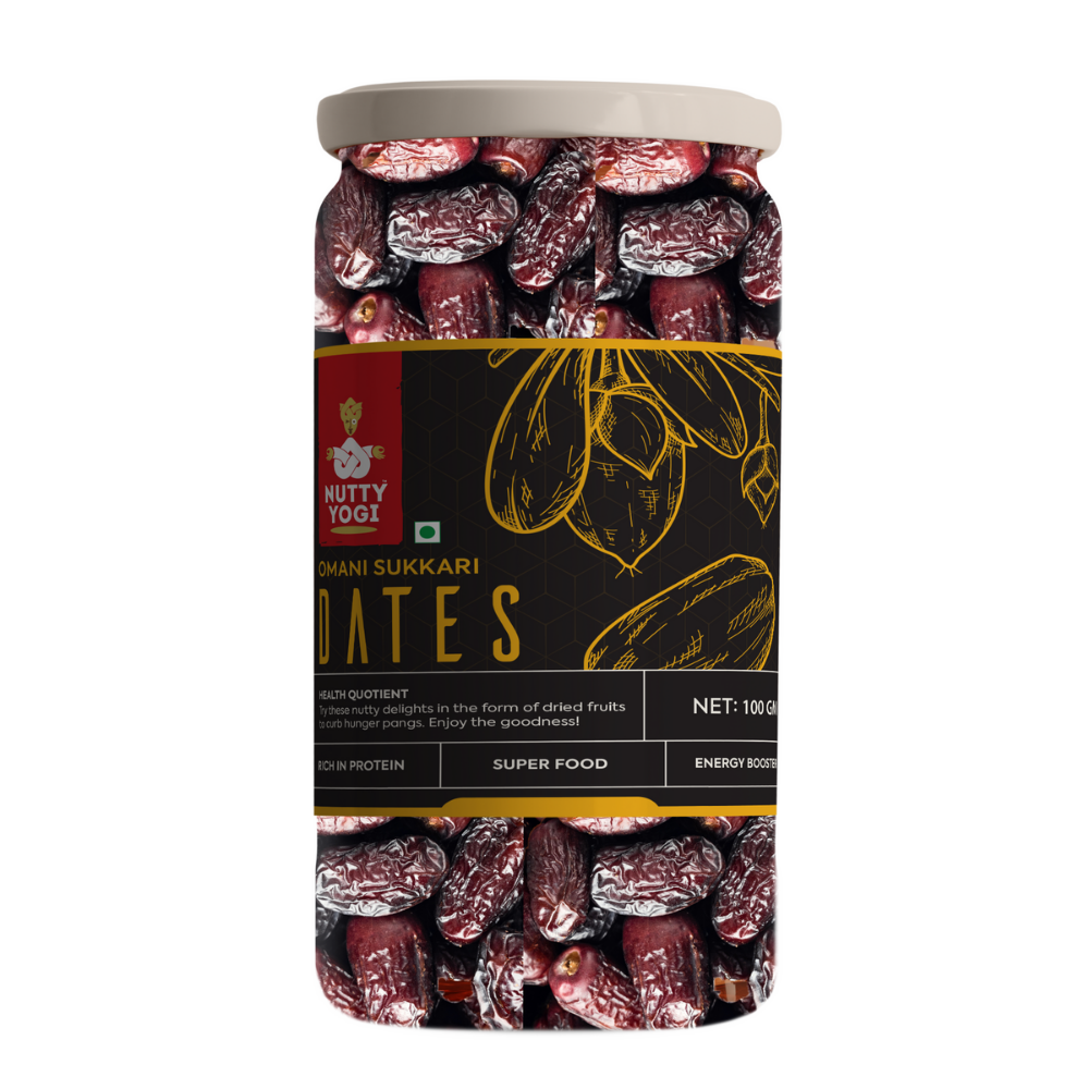 Nutty Yogi Omani Dates 100GM jar