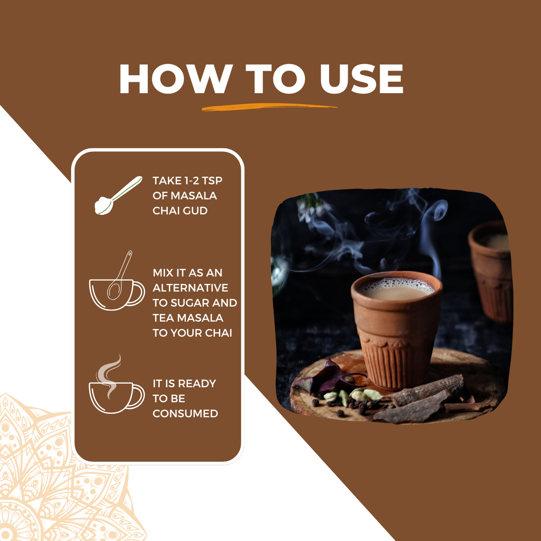 Nutty Yogi Masala Chai Gud 200g- Pouch