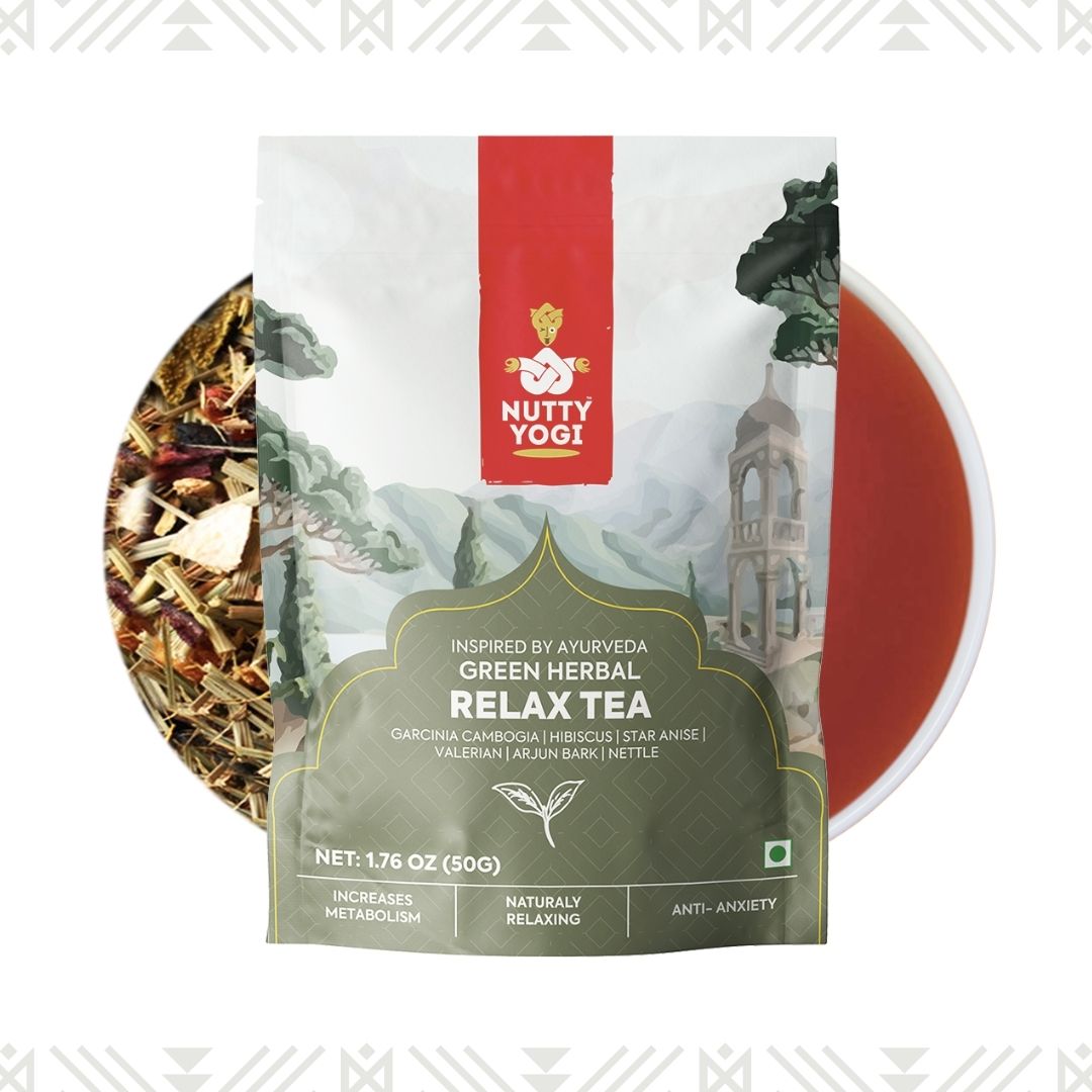 Nutty Yogi Green Herbal Relax Tea | 50g