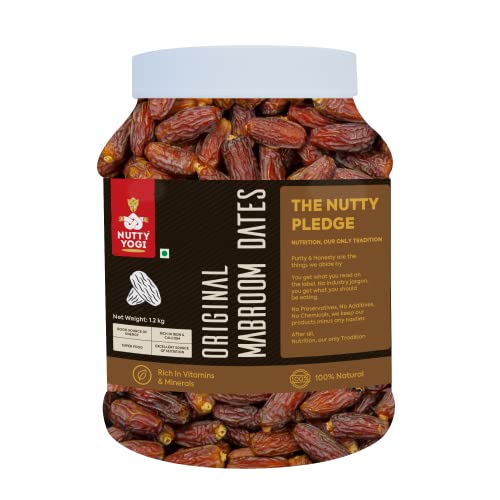 Nutty Yogi Mabroom Dates 1.2kgs Jar