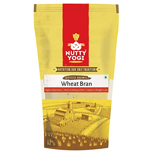 Nutty Yogi Wheat Bran Chokar Atta, Healthy and High Fibre, Fresh from Organic Farm, Add to Atta, Good for Digestive Health 800gm (Pack of 4)