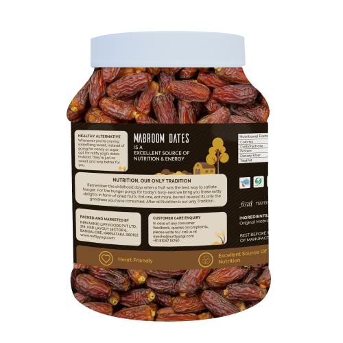 Nutty Yogi Mabroom Dates 1.2kgs Jar