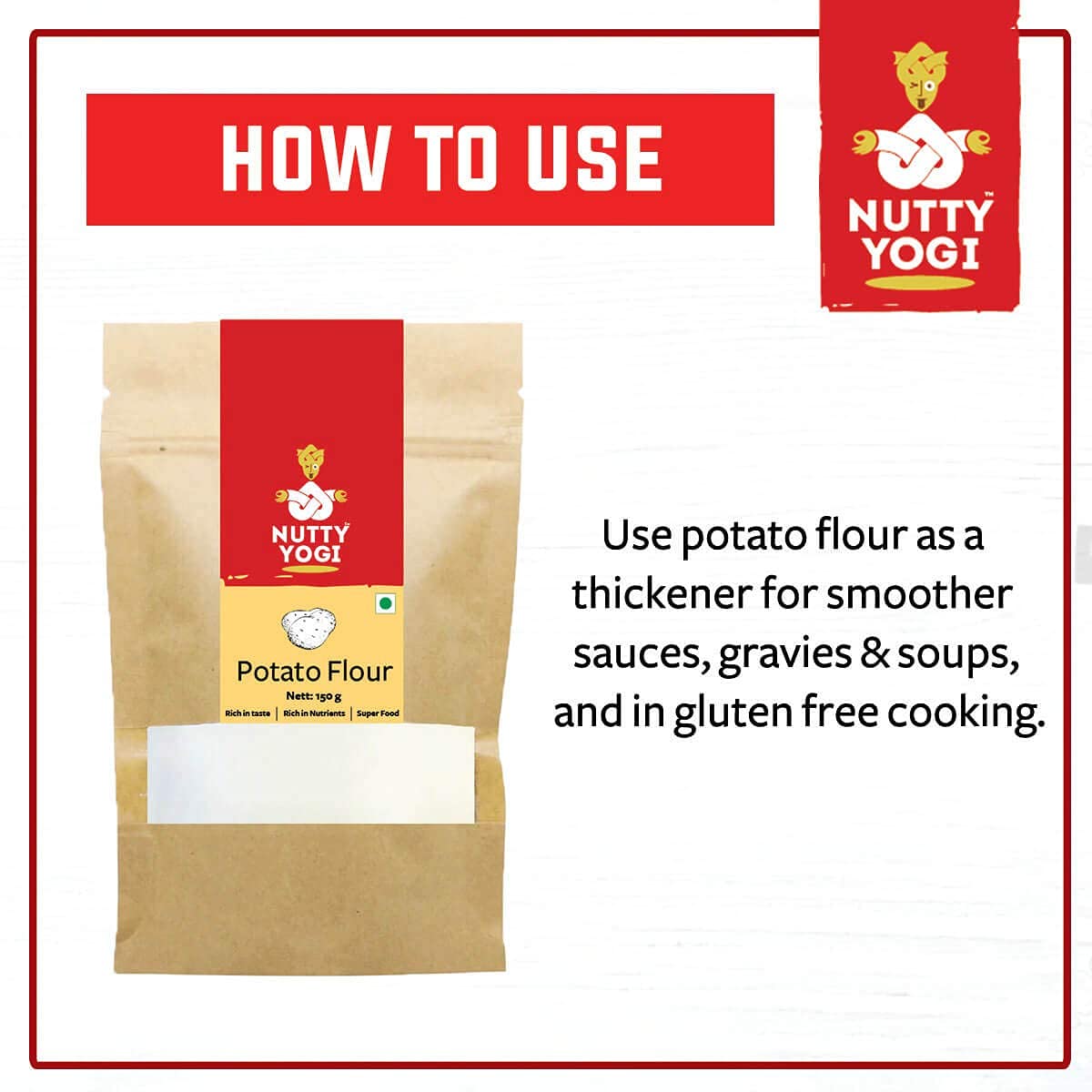 Nutty Yogi Potato Flour 150g