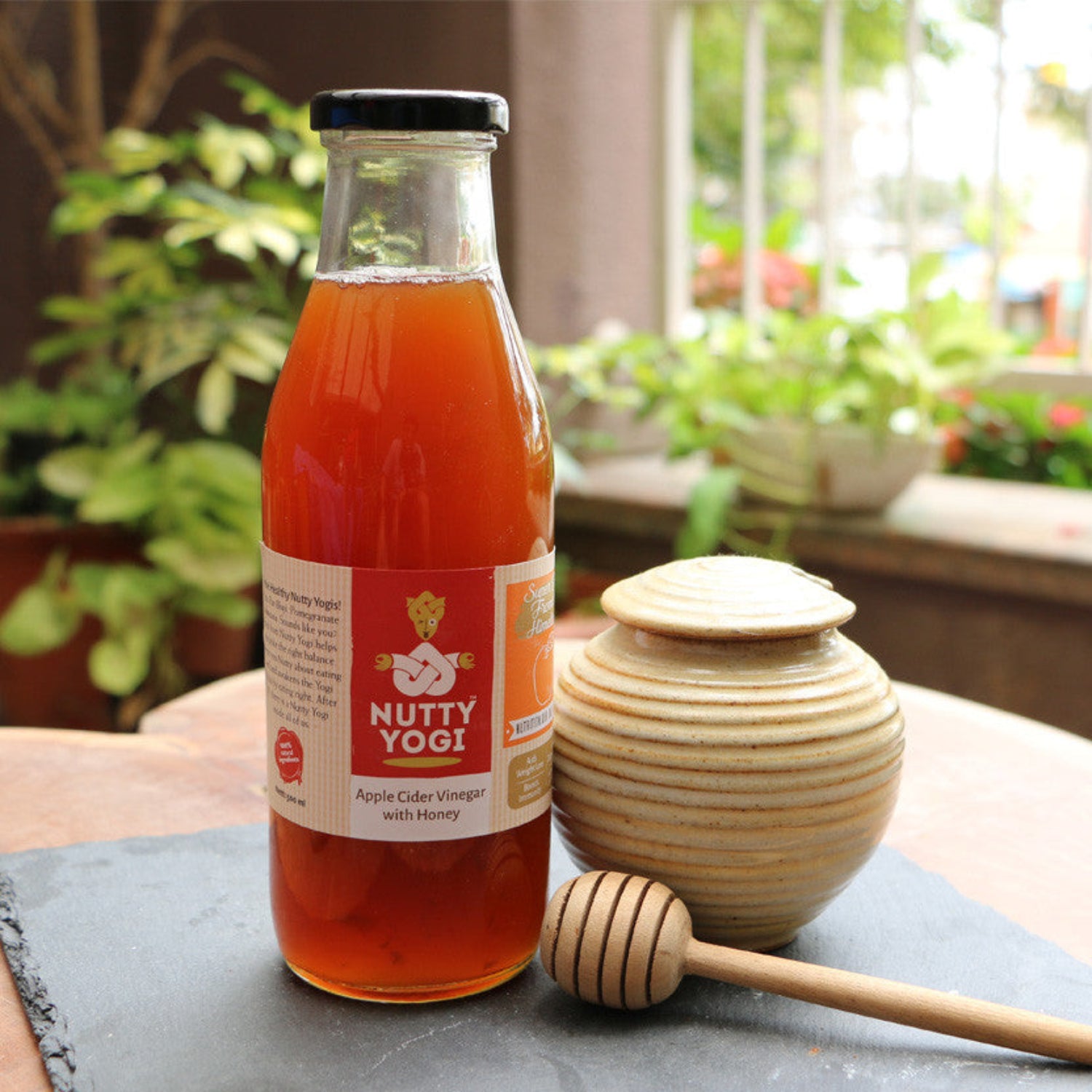 Apple Cider Vinegar with Honey (with Mother).