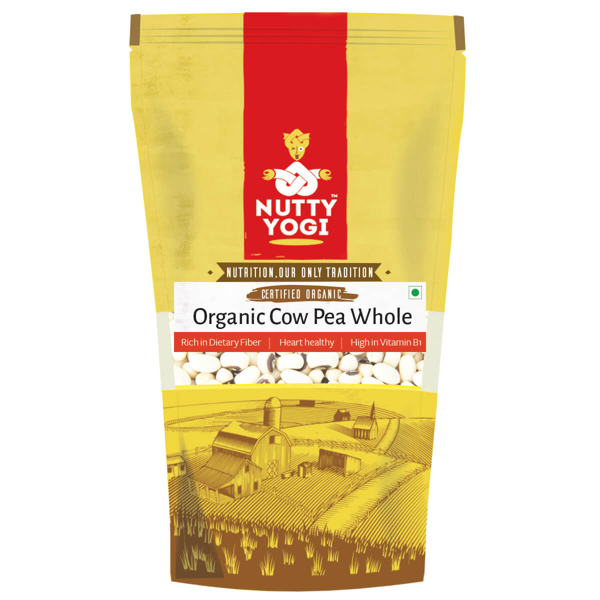 Organic Cow Pea Whole 500 gm.