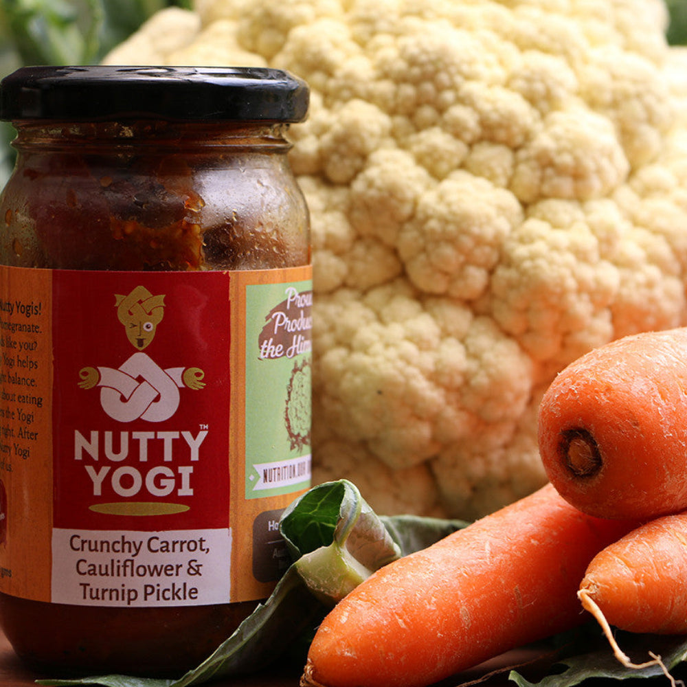 Crunchy Carrot, Cauliflower and Turnip Pickle.