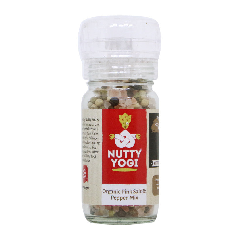Organic Pink Salt and Pepper Mix.