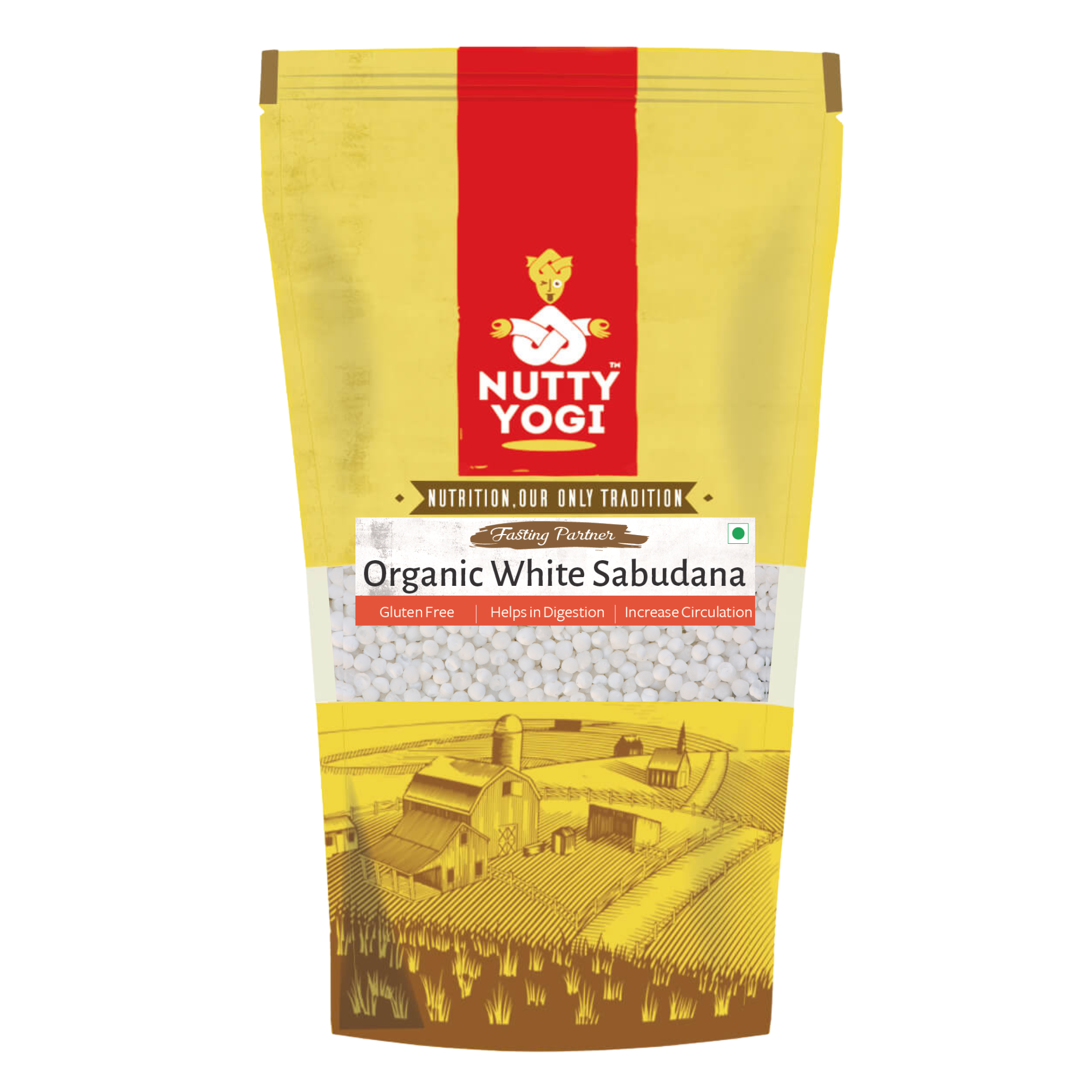 Nutty Yogi Organic White Sabudana 400g