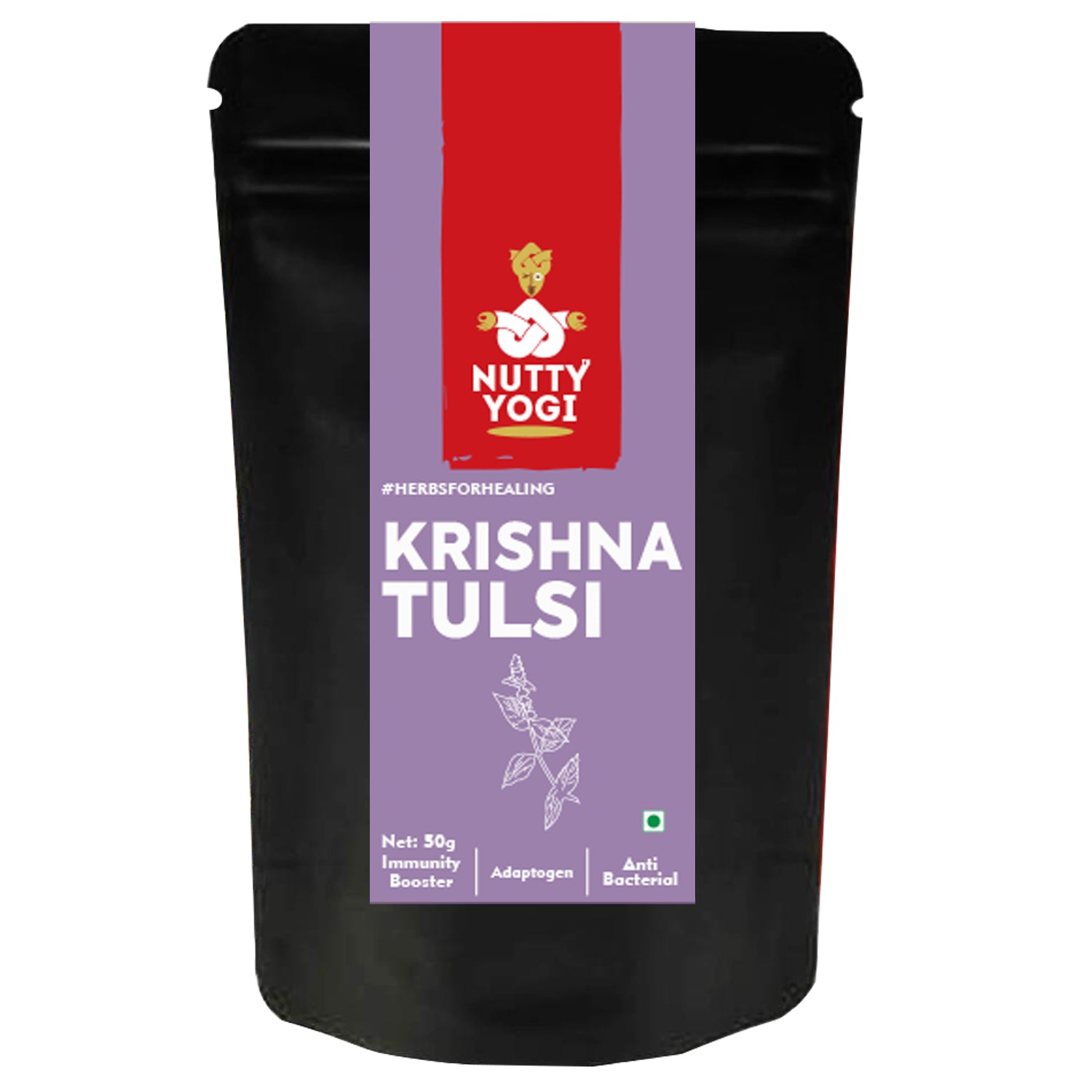 Krishna Tulsi (Holy Basil)  Dried Leaves 50 gm.