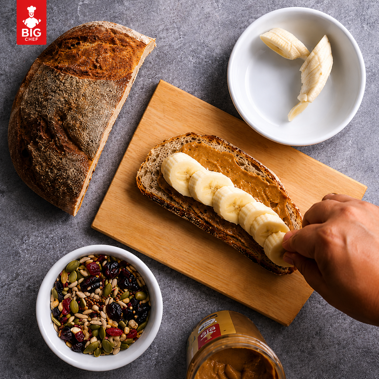 Protein-Packed Almond Butter Banana Toast