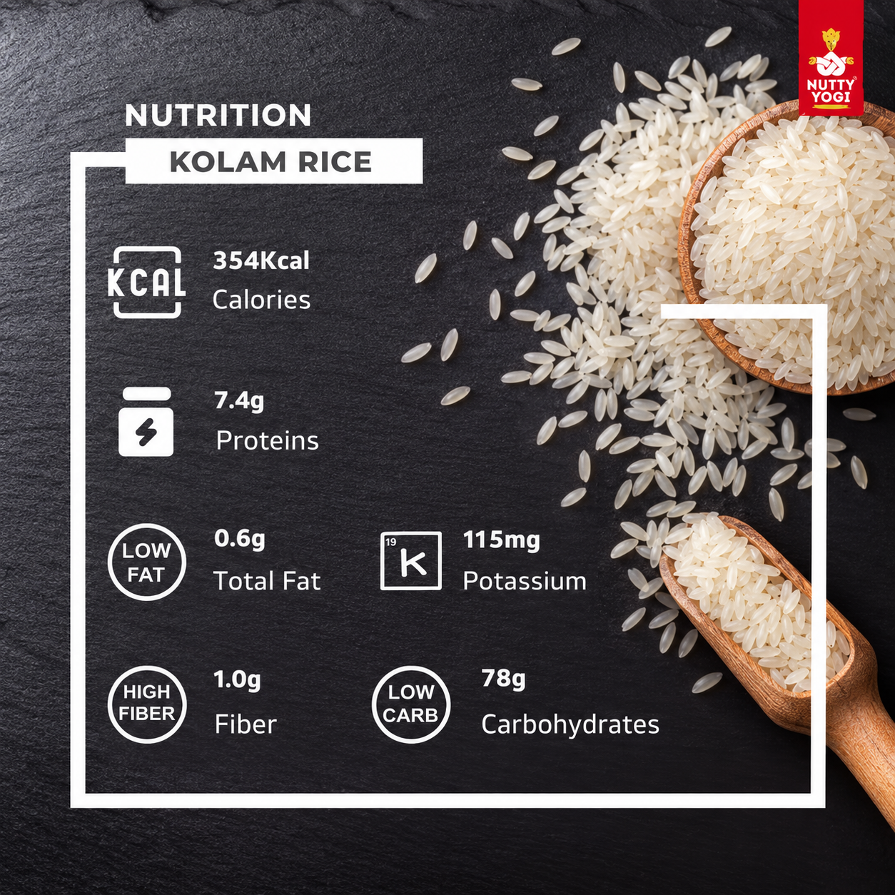 Nutty Yogi Kolam Rice