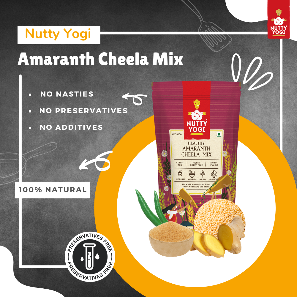 Nutty Yogi Amaranth Cheela Mix - 400g
