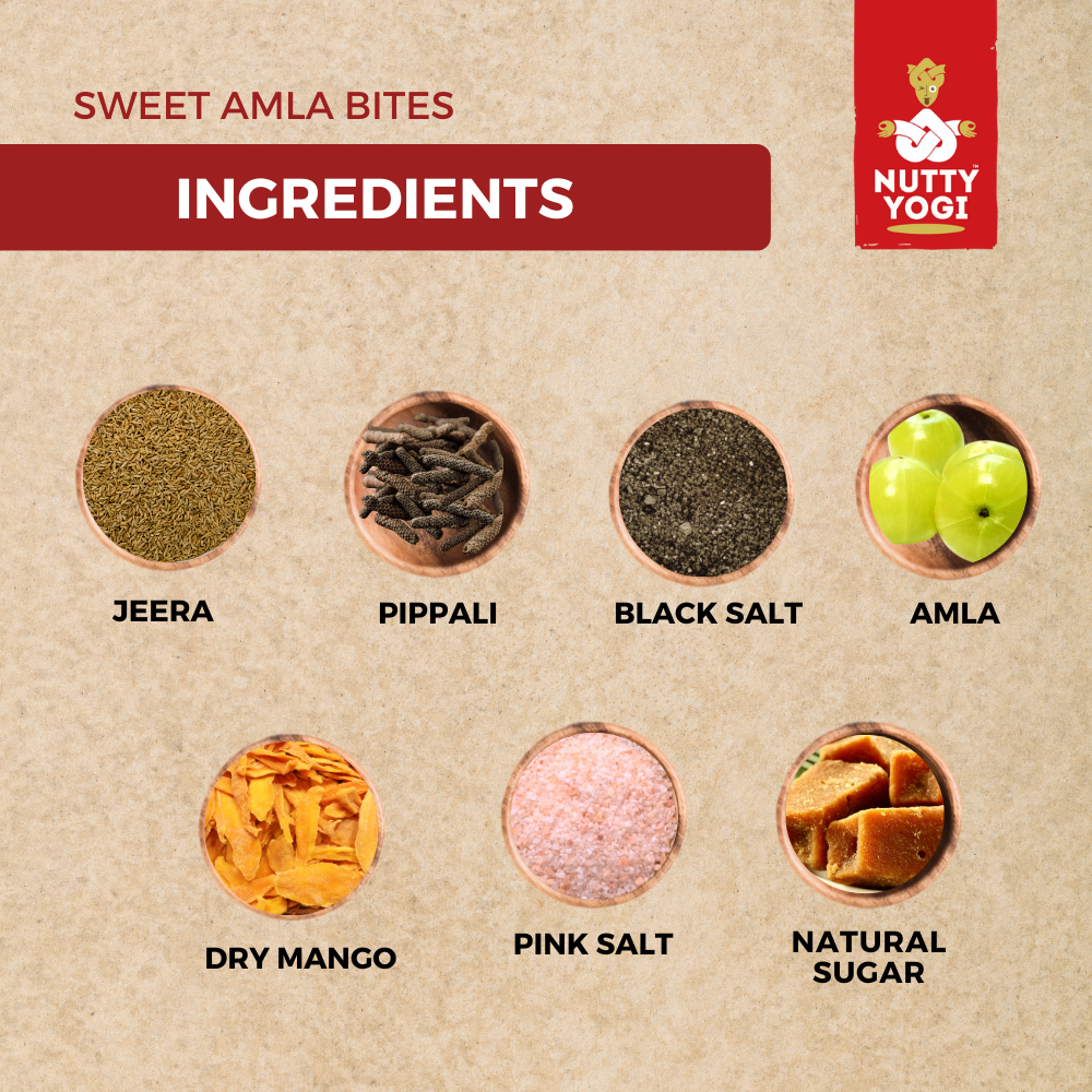 Nutty Yogi Sweet Amla Bites 100g