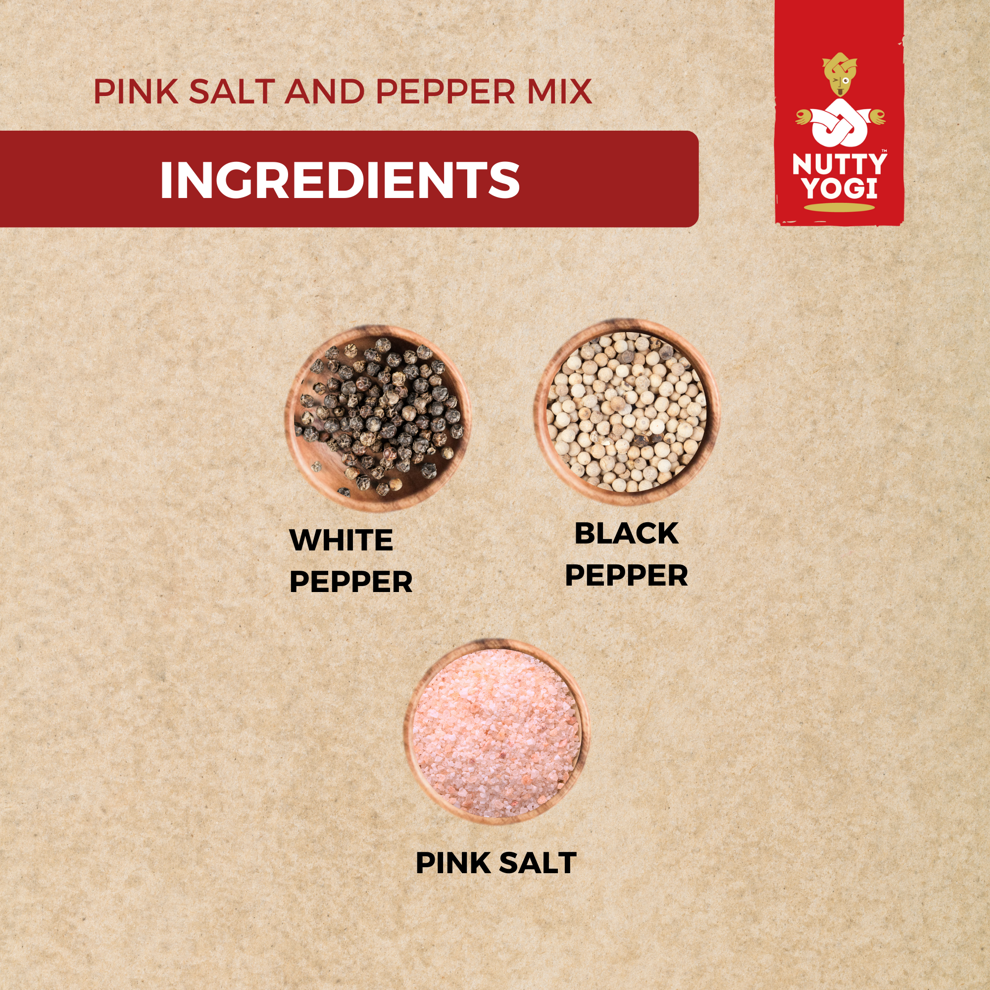 Nutty Yogi Organic Pink Salt and Pepper Mix