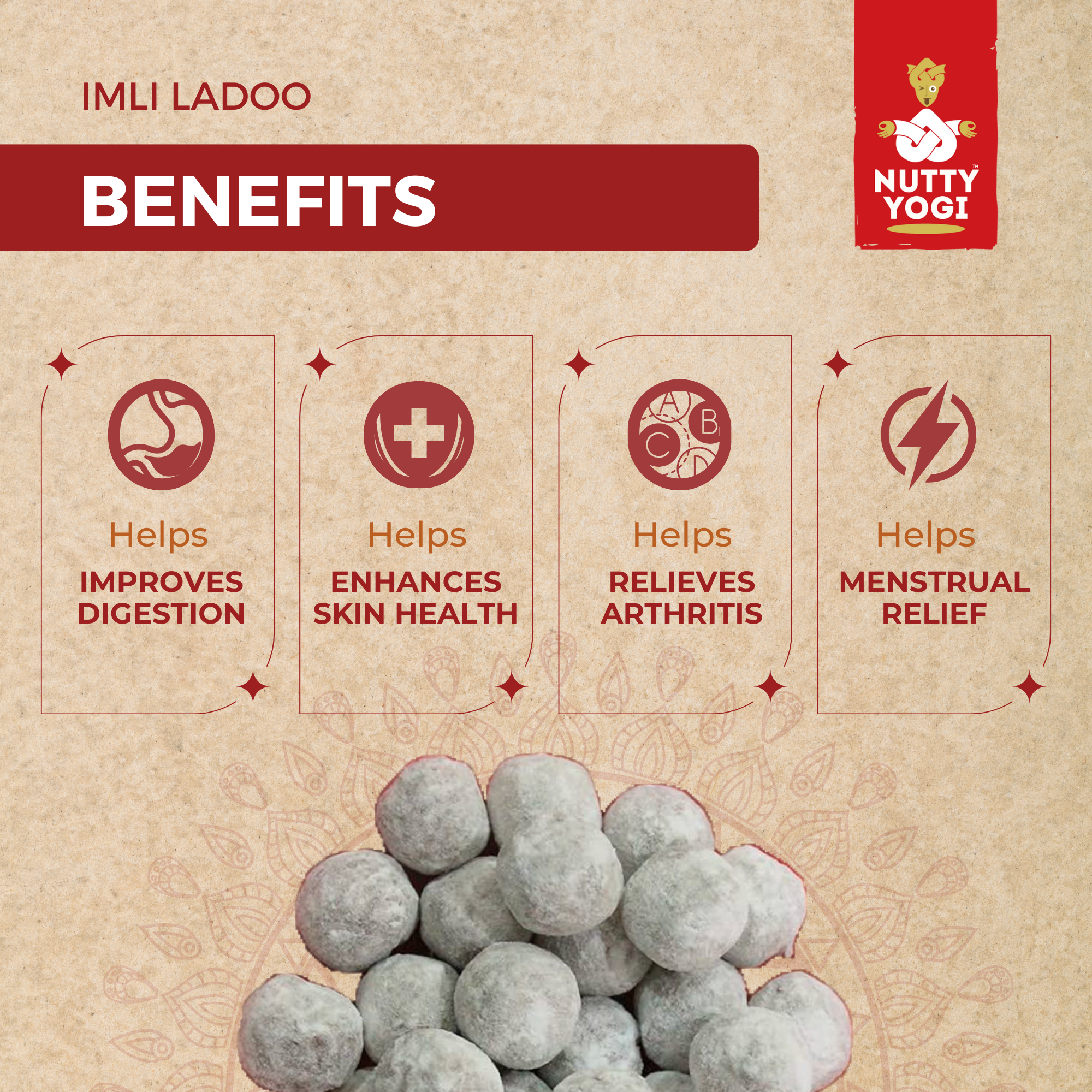 Nutty Yogi Imli Ladoo 50g