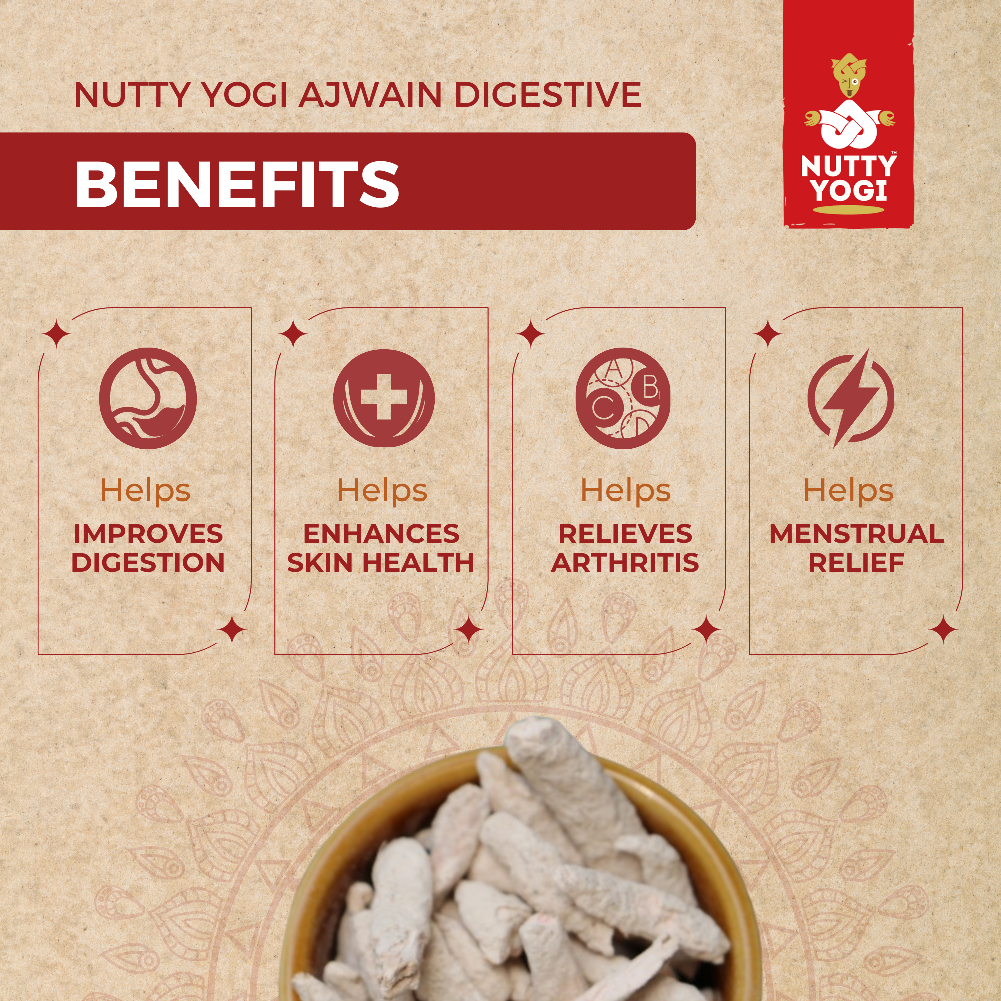 Nutty Yogi Adrak Digestive 100g