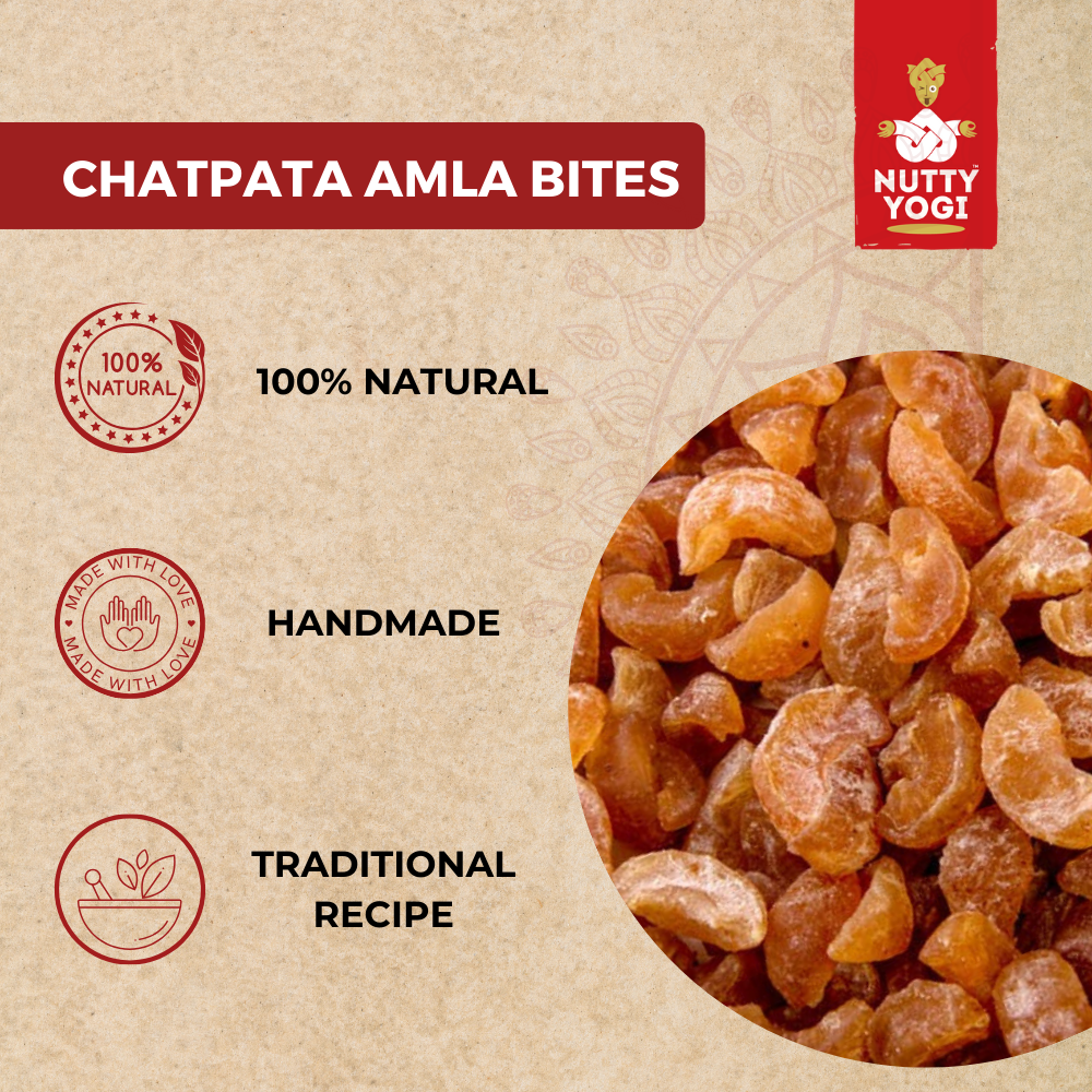 Nutty Yogi Chatpata Amla Bites 100g