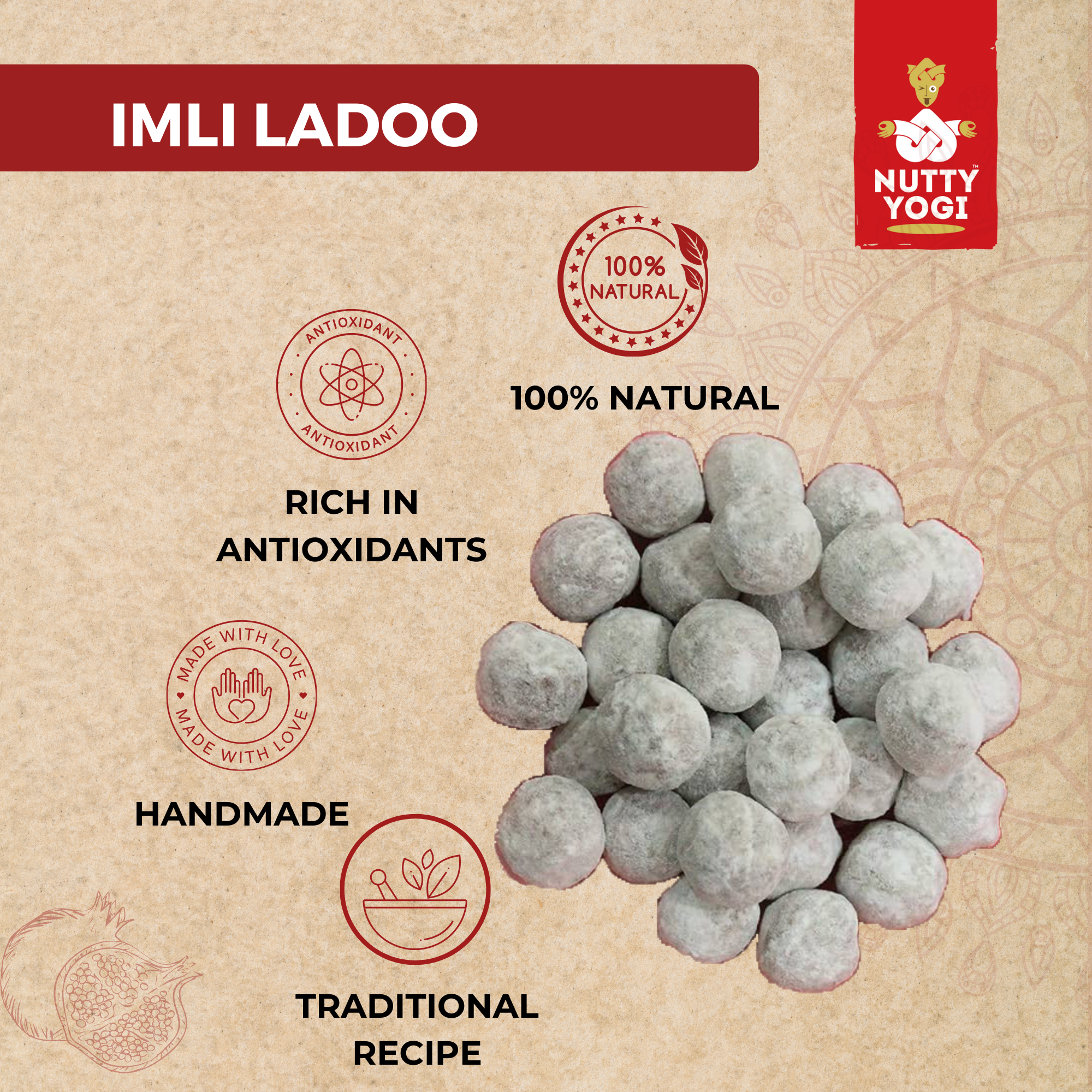 Nutty Yogi Imli Ladoo 50g