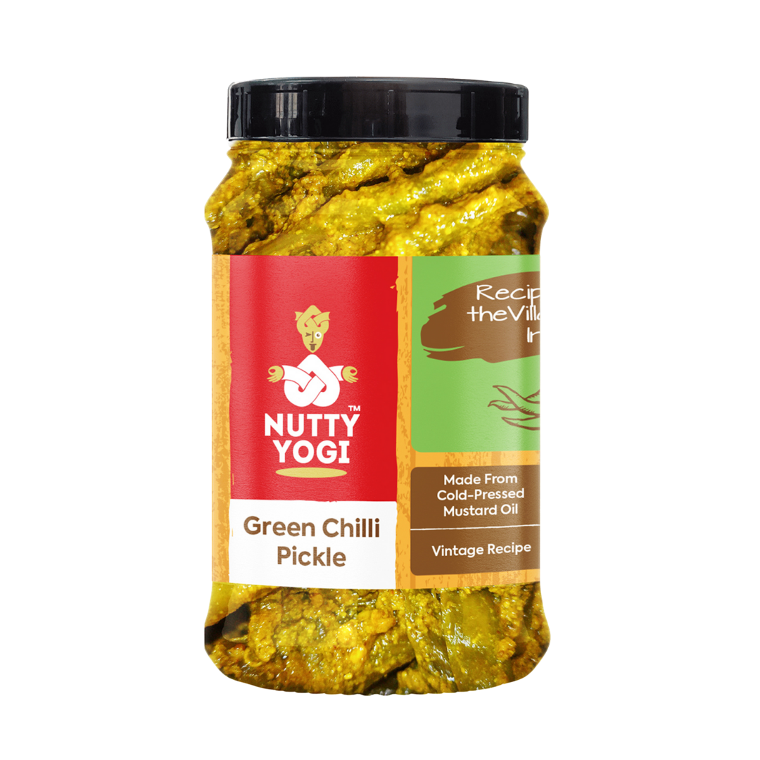 Nutty Yogi Green Chilli Pickle 200g