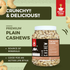 Nutty Yogi Cashew 1kg Jar| Whole Crunchy Cashew | Premium Kaju nuts Dry Fruit | Nutritious & Delicious | Gluten Free & Plant based Protein