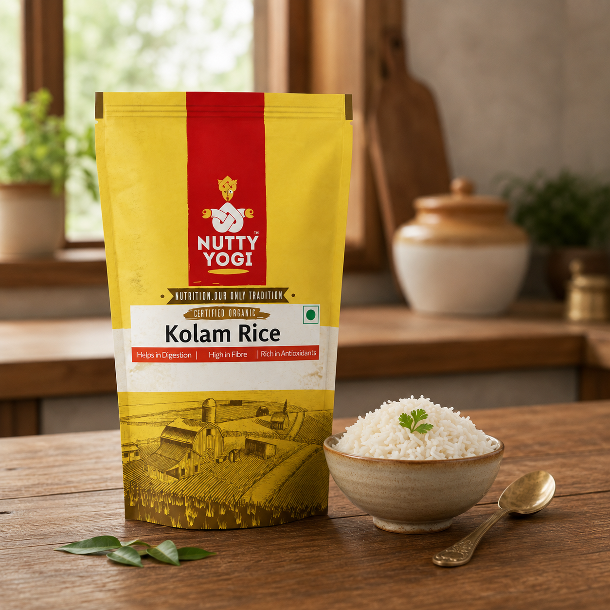 Nutty Yogi Kolam Rice