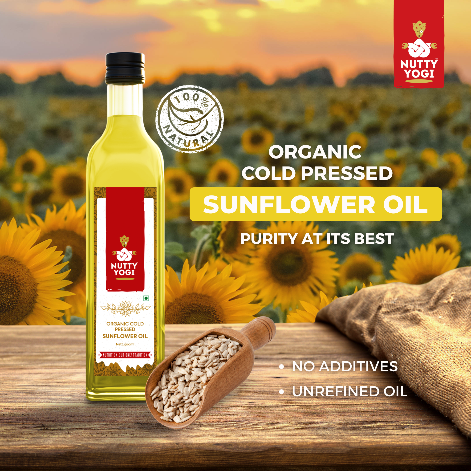 Nutty Yogi Organic Sunflower Oil
