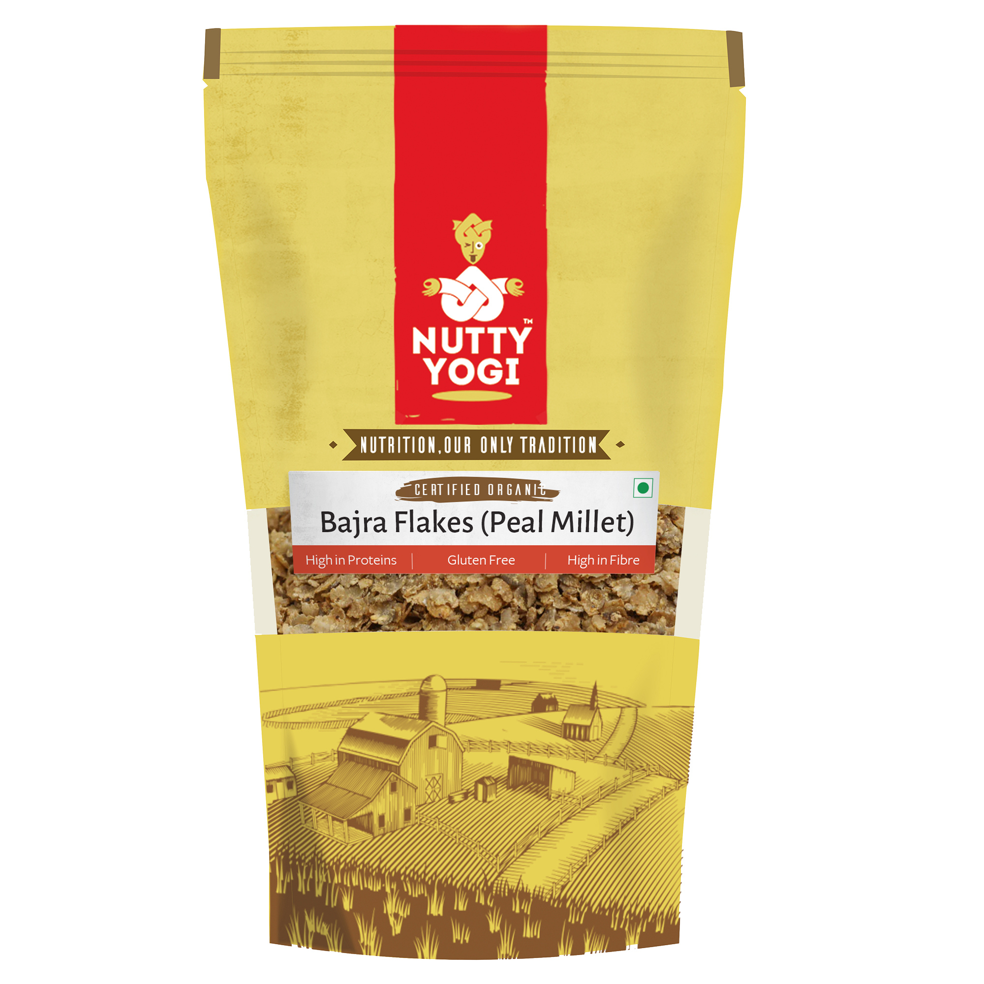 Nutty Yogi Breakfast Flakes - (Ragi, Bajra, Jowar) 200g Each