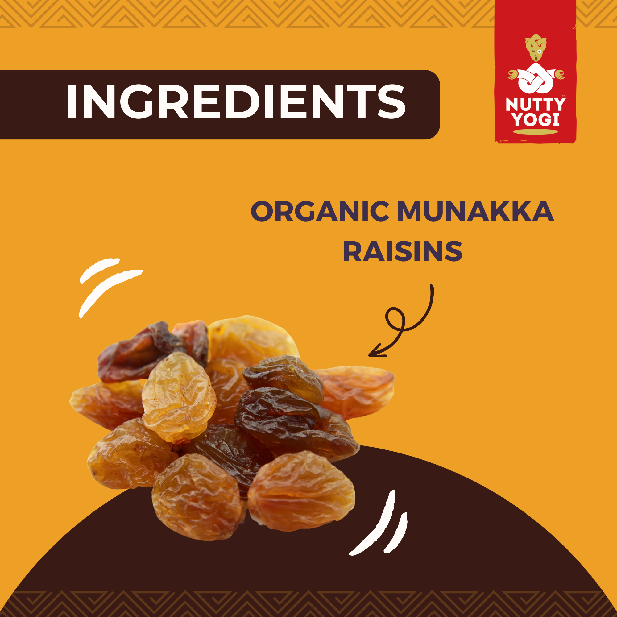 Nutty Yogi Munakka Raisin 100GM Jar| Afghani | Abjos | King Size | (Garnish or Add to Fruit Salads, Oatmeals, Mueslis, Trail Mixes, Ice creams, Baked Goods, Kheer & Ladoos)