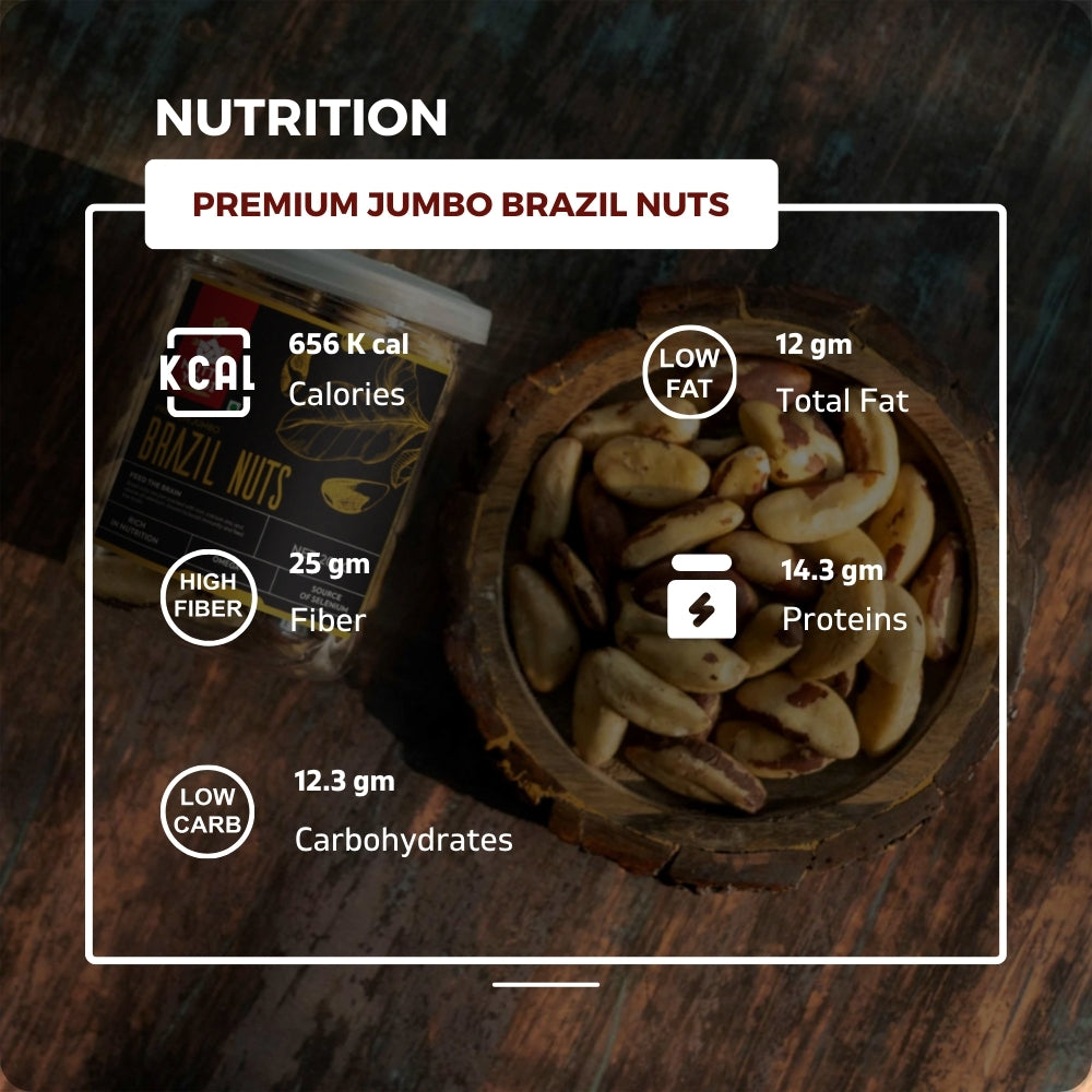 Nutty Yogi Premium Jumbo Brazil Nuts 200g