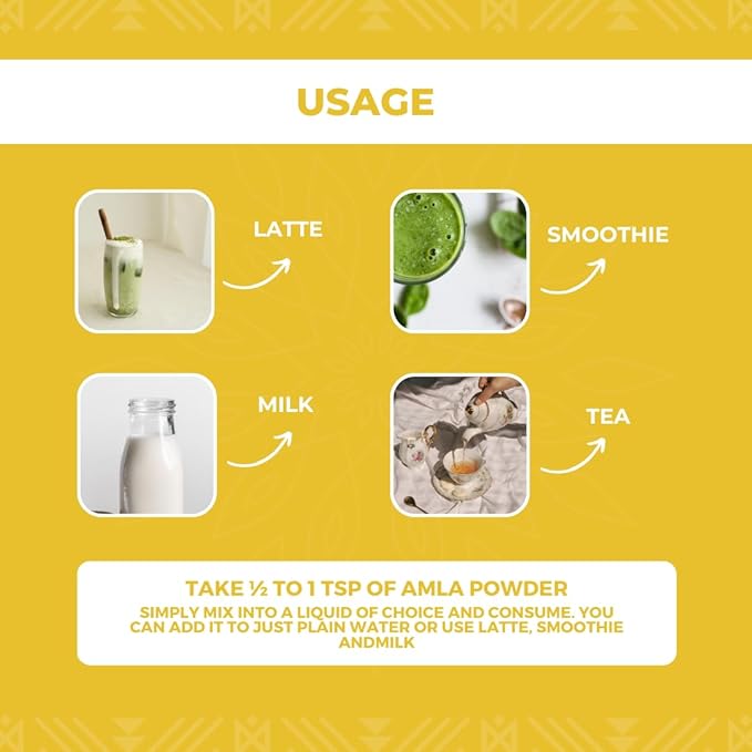 Nutty Yogi Amla Powder 100g | Organic Amla Indian Gooseberry Powder for Hair Growth