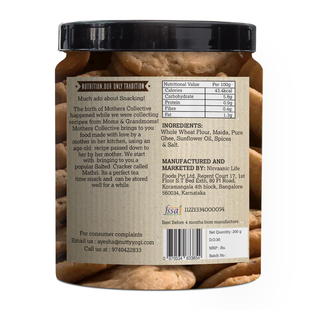Nutty Yogi Peri Peri Mathri 200gm