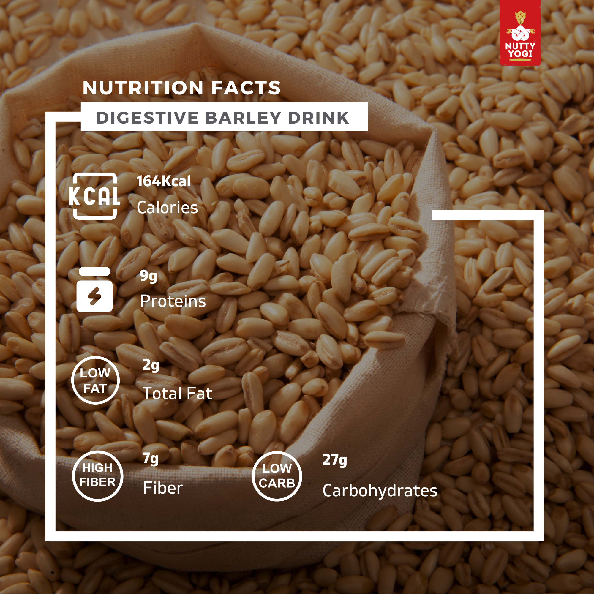 Nutty Yogi Digestive Barley Drink Mix