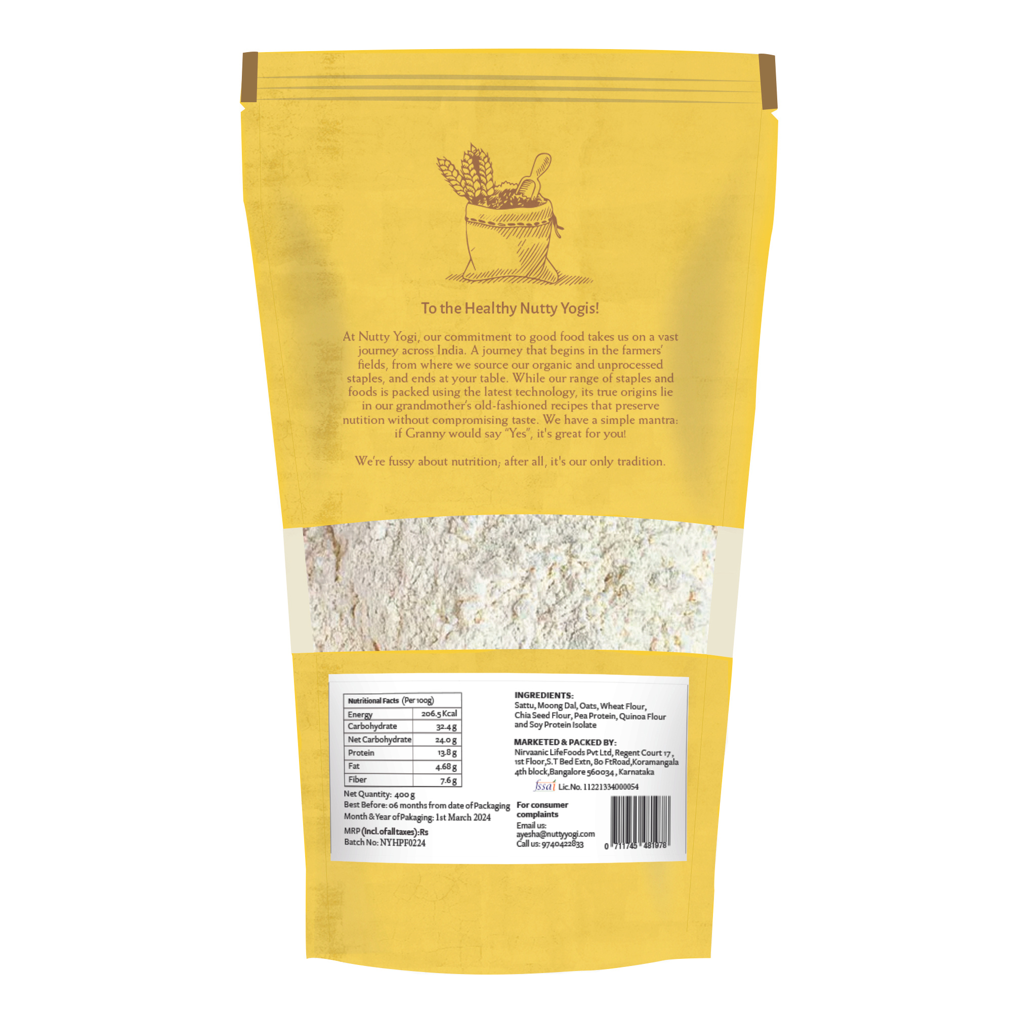 High Protein Flour Combo (High Protein Flour, Low Carb Keto Flour, Almond Flour, Oats & Chickpea Cheela mix)