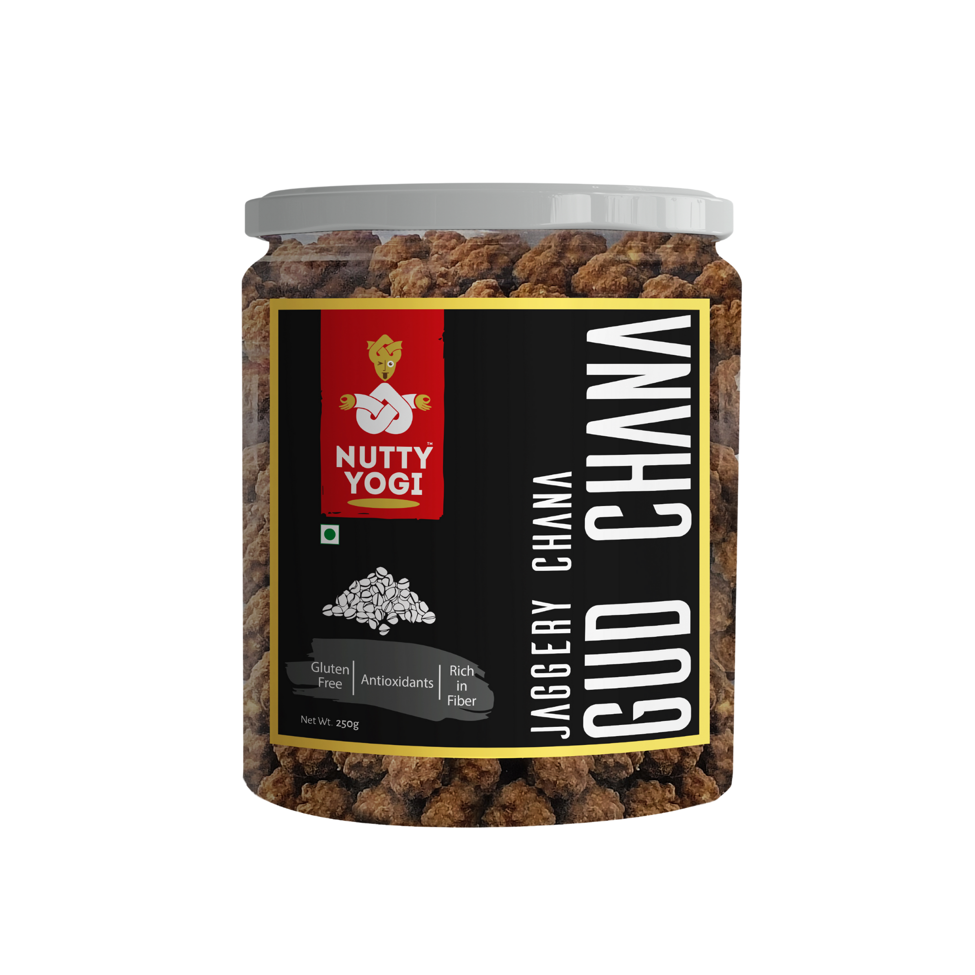 Nutty Yogi Healthy Gud Chana - 250 gm