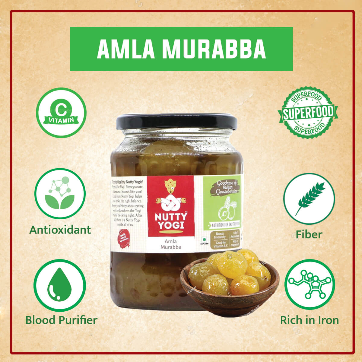 Nutty Yogi Amla Murabba 600g