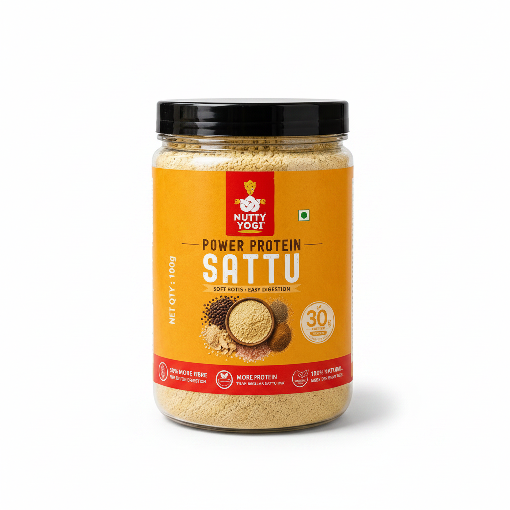 Nutty Yogi Power Protein Sattu Mix  | 30g Protein per 100g