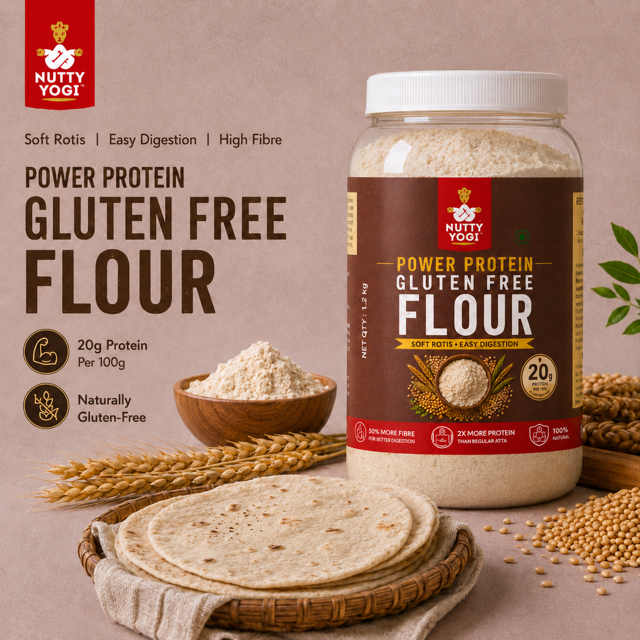 Nutty Yogi Power Protein Gluten Free Flour