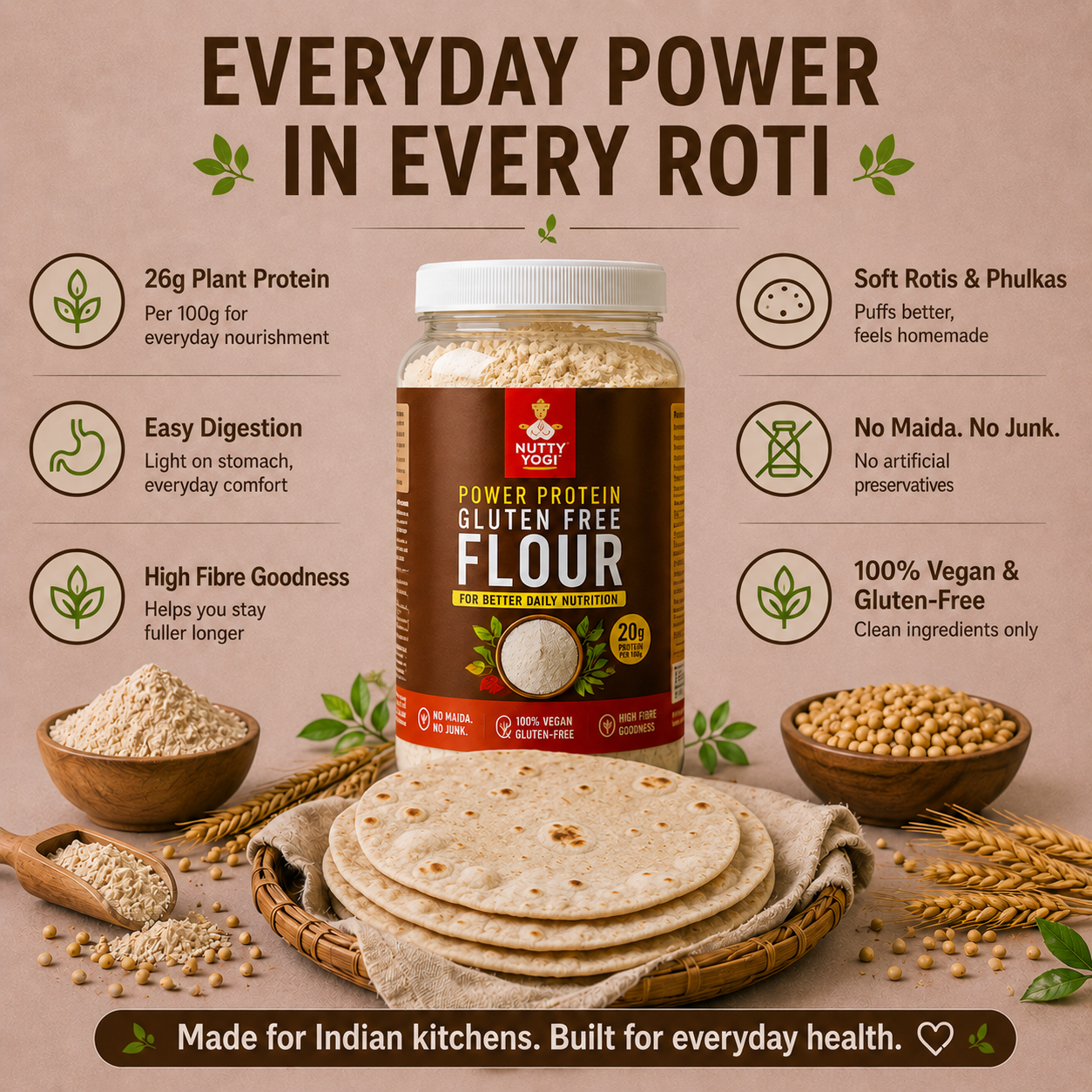 Nutty Yogi Power Protein Gluten Free Flour