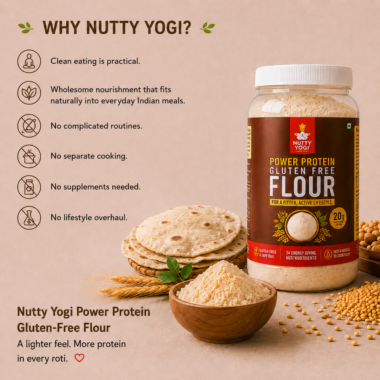 Nutty Yogi Power Protein Gluten Free Flour