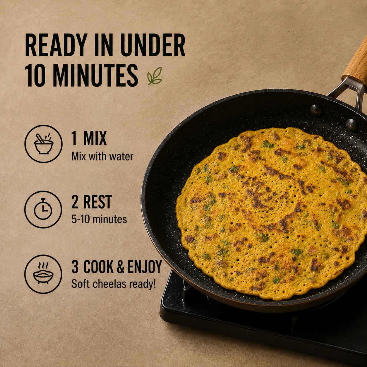 Nutty Yogi Power Protein Cheela