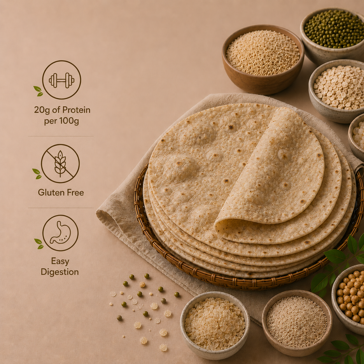 Nutty Yogi Power Protein Gluten Free Flour | 20g Protein per 100g