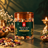 Nutty Yogi Tasty Nuts Gift Box with Wooden Candle Stand 4x100g